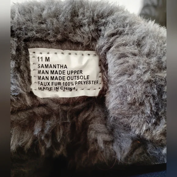 TOTES womens Samantha winter boot shoe size 11M black fabric upper zip up side . - Picture 9 of 9